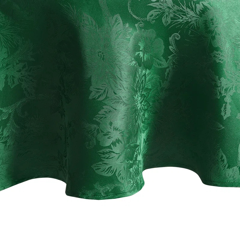 Astoria Grand Tilghman Poinsettia Floral Woven Tablecloth