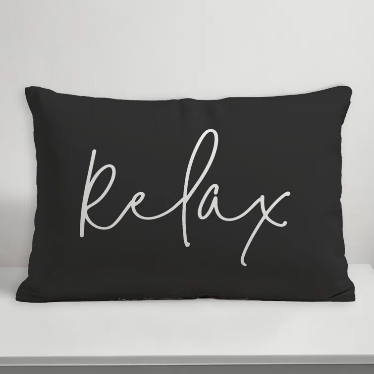 Designs Direct Creative Group Textual Indoor/Outdoor Throw Pillow