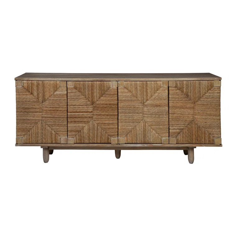 Jamestown Medium Brown Woven Wood Buffet Sideboard