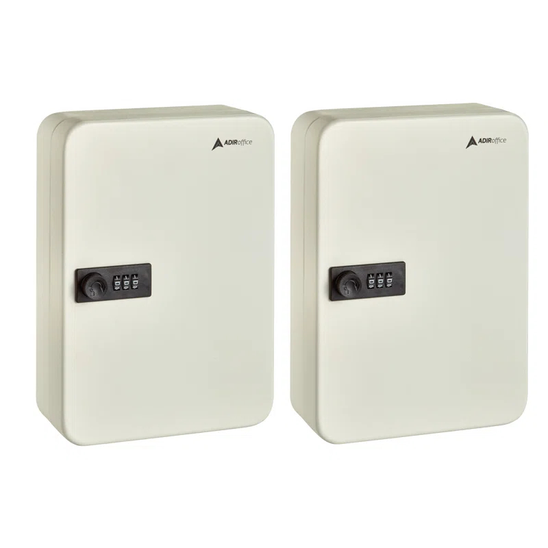 AdirOffice 48 Key Cabinet with Dial / Combination Lock (Set of 2)