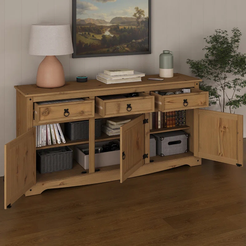 Corona 65.91'' Solid Wood Sideboard