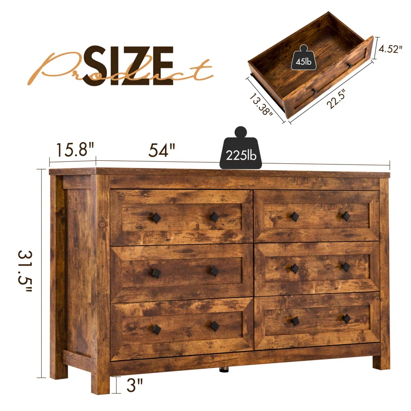 Nieto 6 - Drawer Dresser