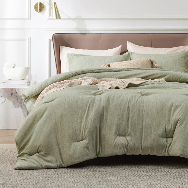 Bedsure Bedsure Cationic Dyed Comforter Set Dorm Bedding