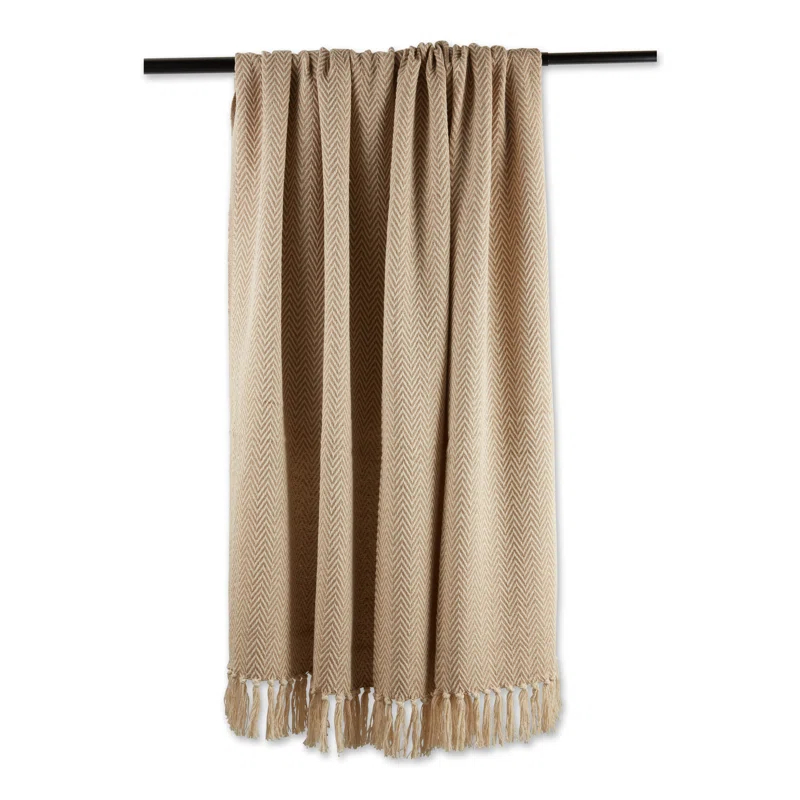 Design Imports Hand Woven Throw Blanket