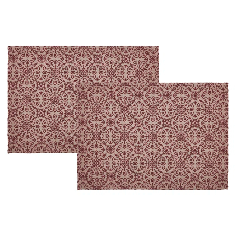 VHC Brands Custom House Geometric Rectangle Placemat (Set of 2)
