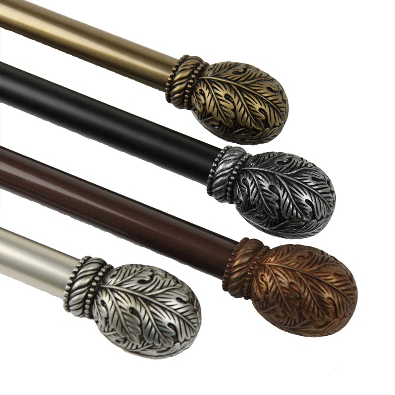 Forest Triple Steel Adjustable Single Curtain Rod