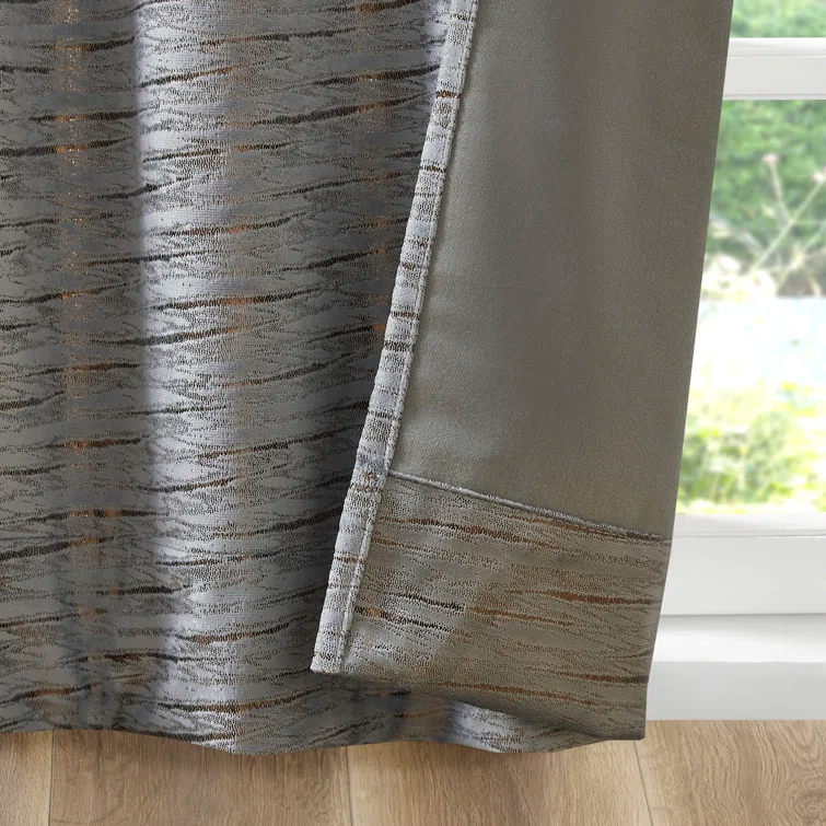 510 Design Colt Room Darkening Poly Velvet Rod Pocket/Back Tab Curtain Panel Pair & Reviews | Wayfair