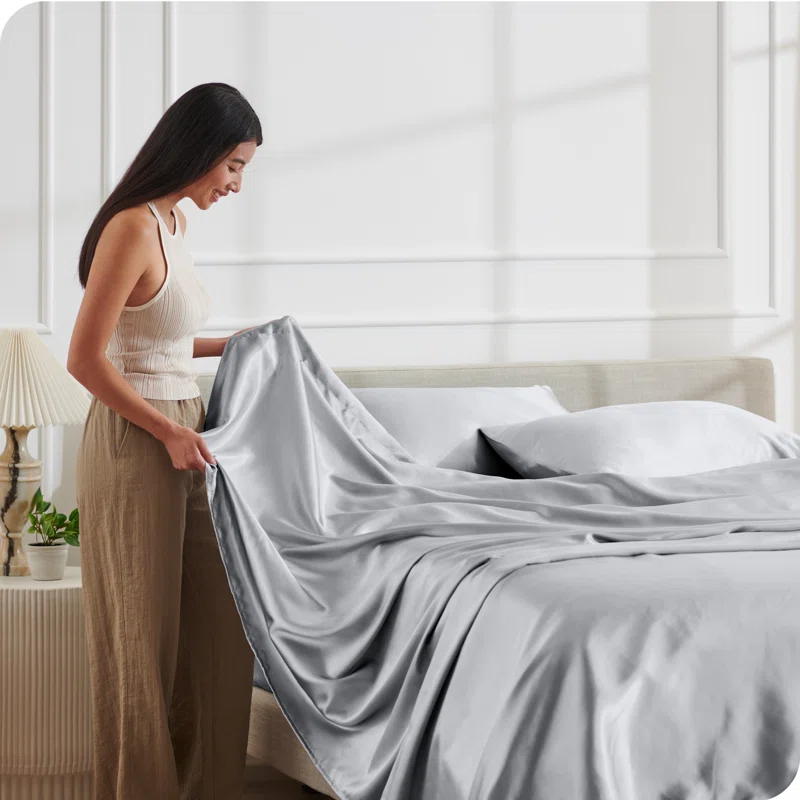 Bare Home Satin Sheet Set