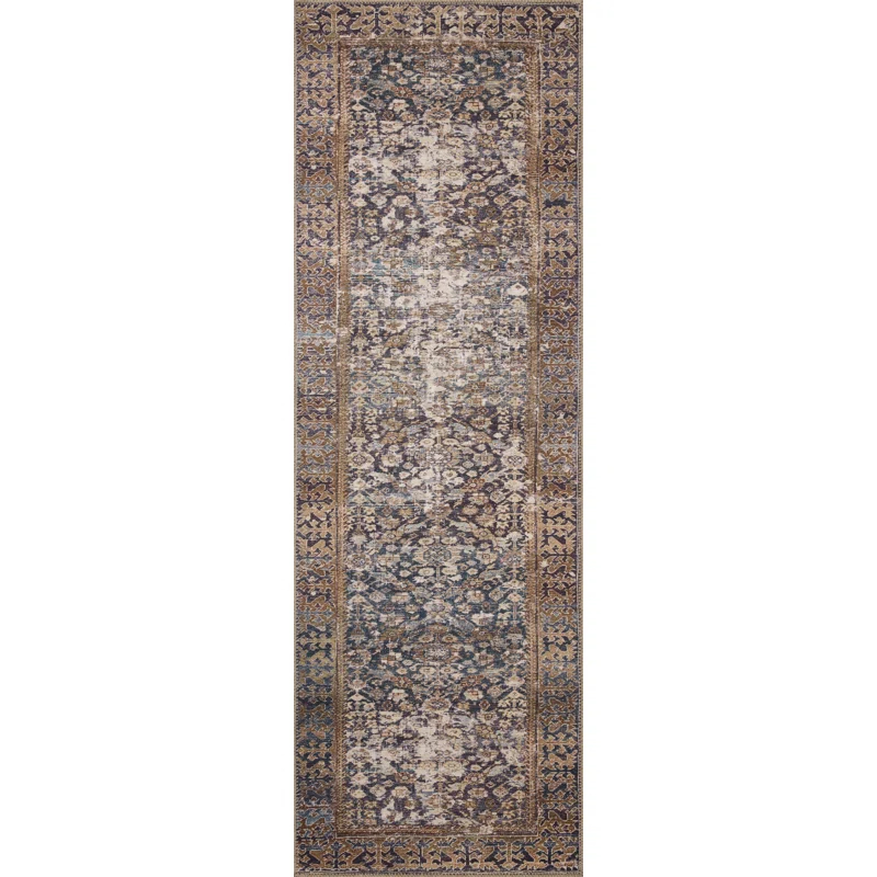 Amber Lewis x Loloi Amber Lewis x Loloi Georgie Denim / Spice Area Rug