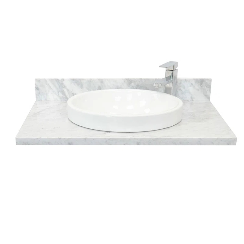 Bellaterra Home Tiara 31'' Single Bathroom Vanity Top with Sink