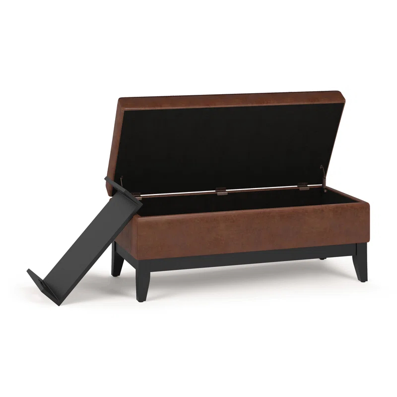 Oregon Faux Leather Ottoman