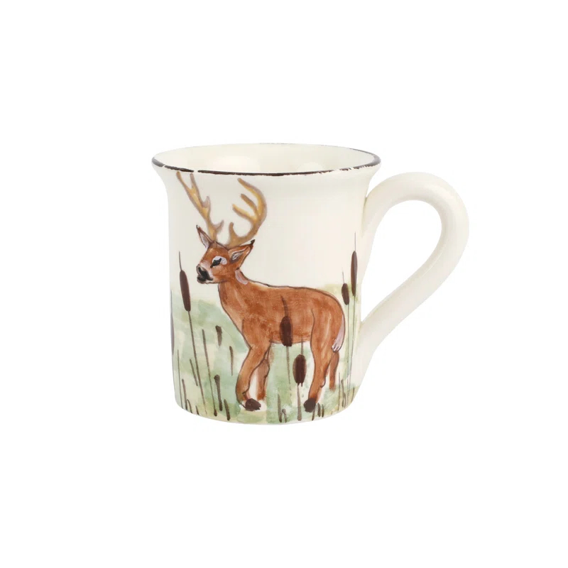 VIETRI Wildlife Deer Mug