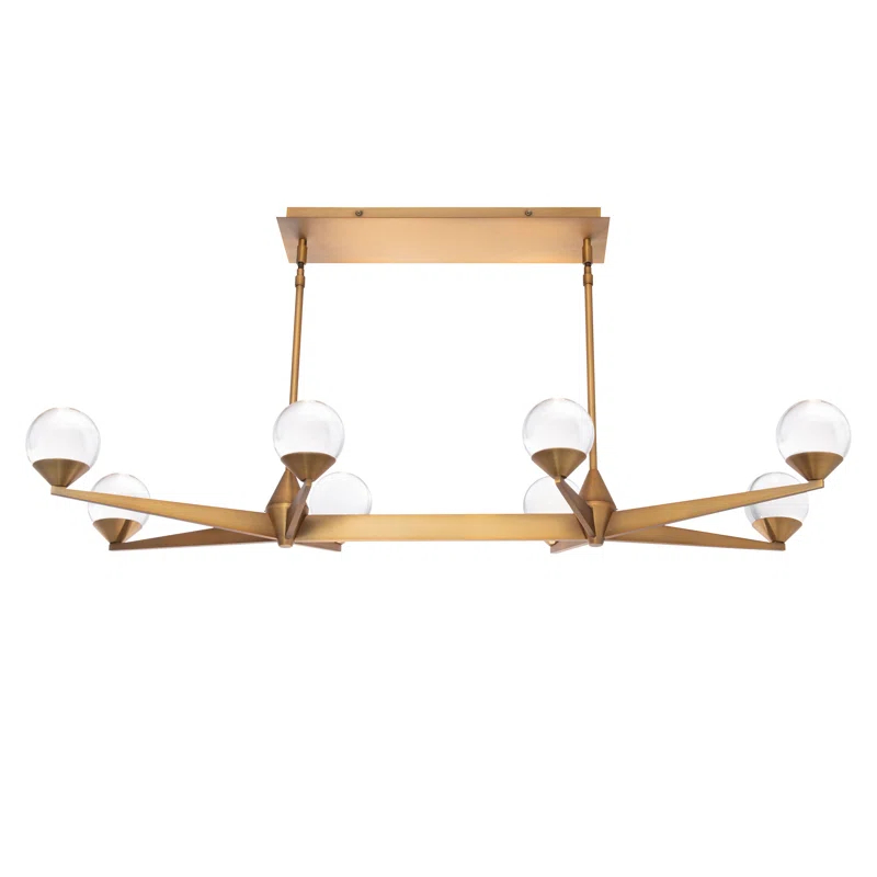 Modern Forms Double Bubble 8 - Light Dimmable LED Kitchen Island Linear Chandelier
