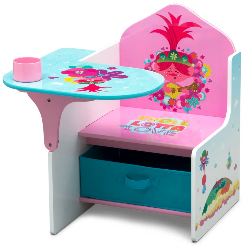 Trolls World Tour 23" Art Desk with Storage Bin