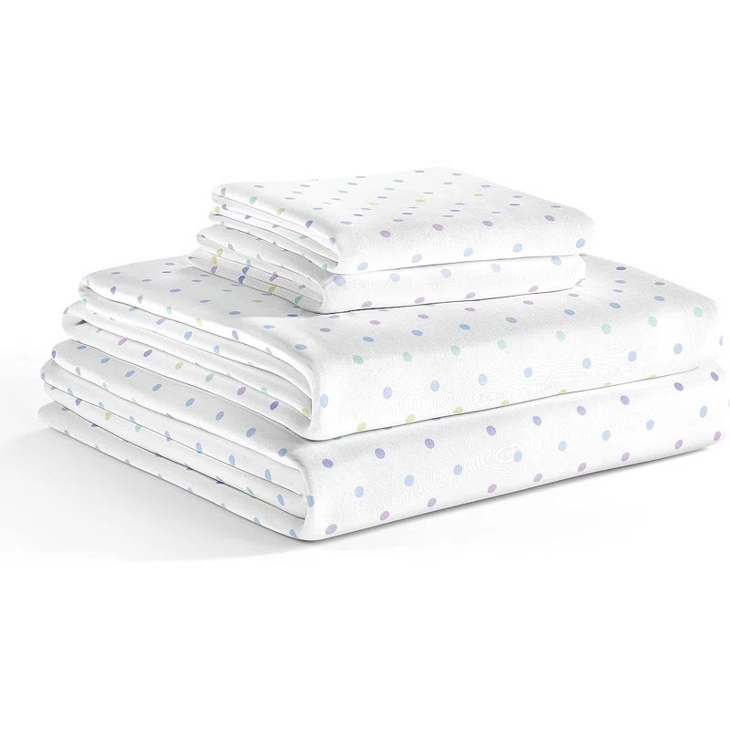 CGK Linens 4 Piece Kids Microfiber Sheet Set - Wrinkle Free - Cute, Cozy, Soft