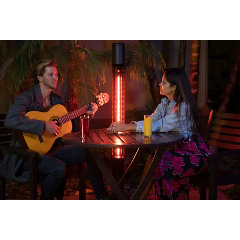 59" 1500 Watt Electric Standing Patio Heater