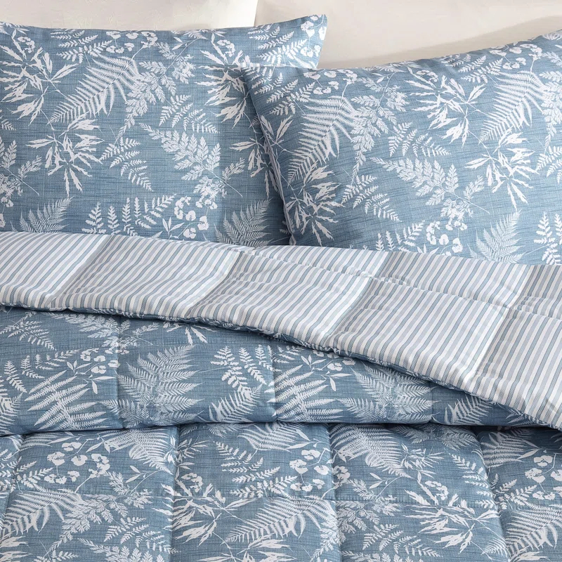 Eddie Bauer Eddie Bauer Fern Garden Blue Reversible Comforter Set