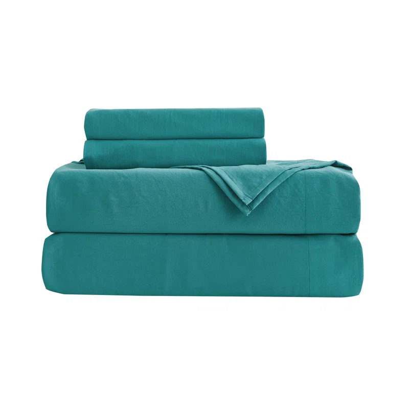 Chezmoi Collection Washed Microfiber Bedding Microfiber Sheet Set
