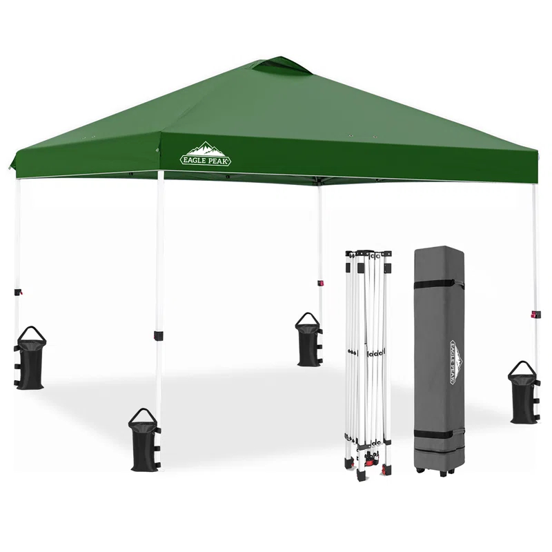 Pop Up Canopies 10 Ft. W x 10 FT. D Metal Party Tent Canopy