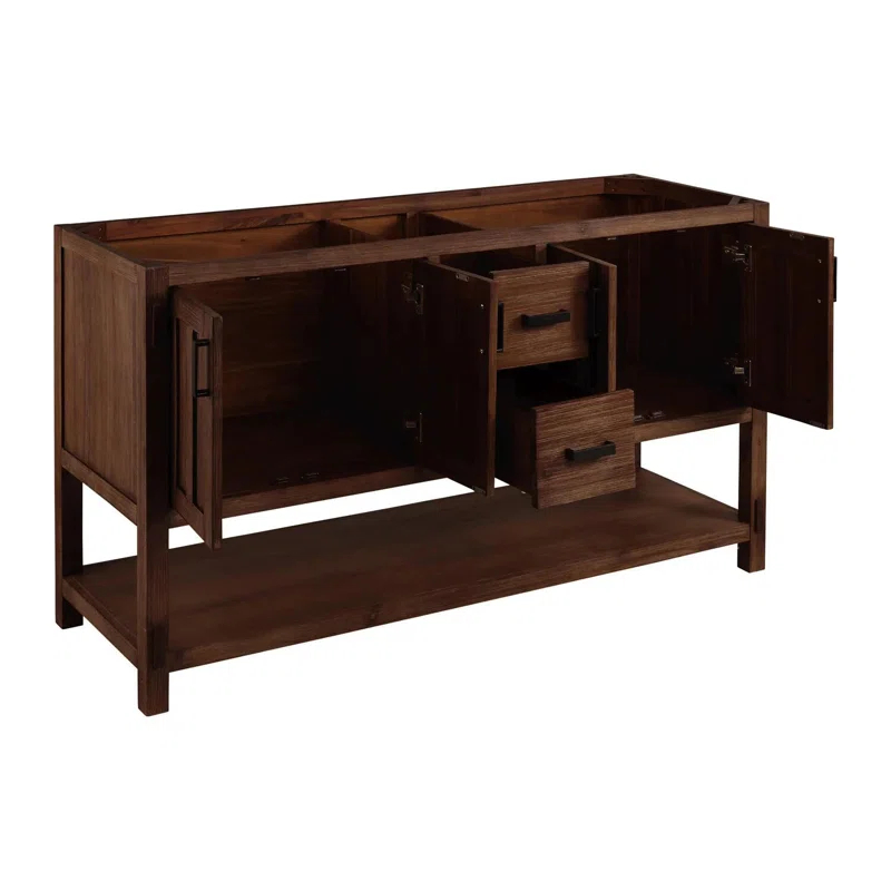 60" Morris Double Bathroom Vanity Set with Oval Undermount Sinks