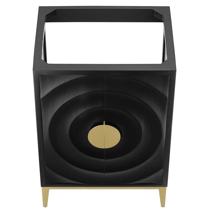 Modway Beau 24" Bathroom Vanity Cabinet (Sink Basin Not Included) In Black