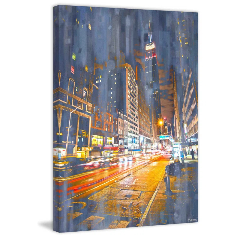 NY Appreciation " City Lights " by Parvez Taj