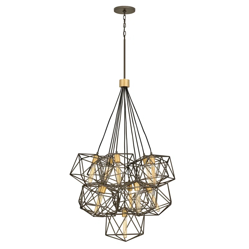 Hinkley Astrid 11-Light Geometric Multi-Tier Chandelier Pendant