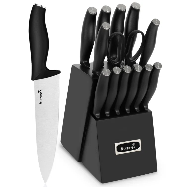 kuisine Kuisine 15 Piece Stainless Steel Knife Block Set
