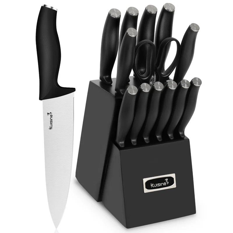 kuisine Kuisine 15 Piece Stainless Steel Knife Block Set