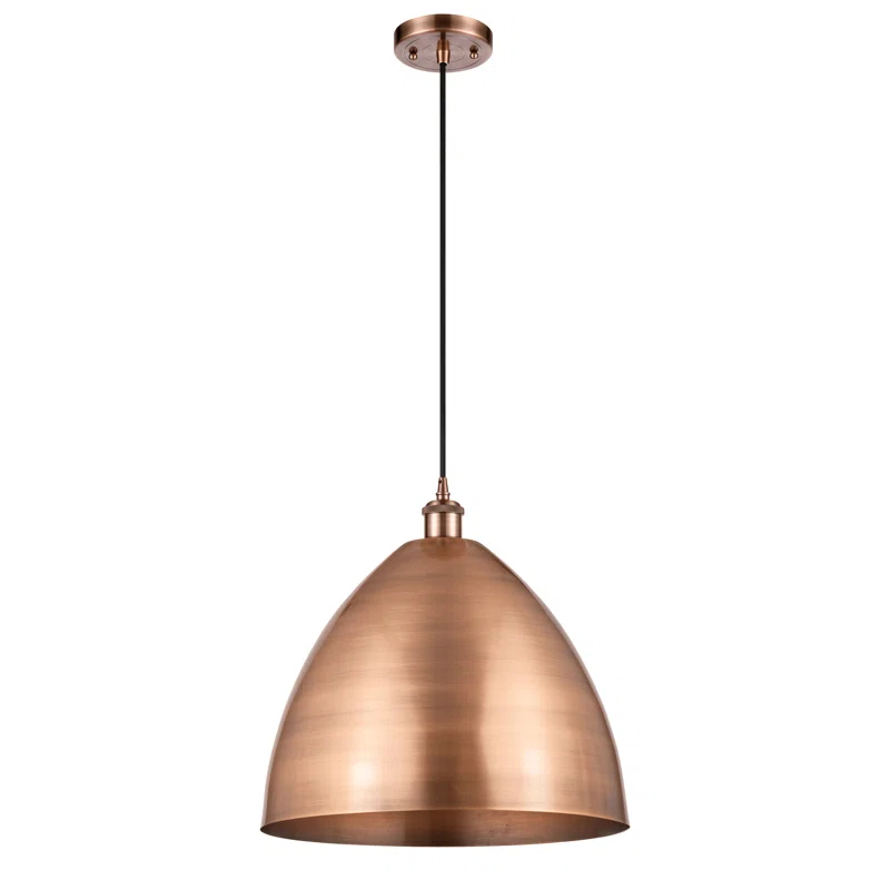 Innovations Lighting Metal Bristol 1 - Light Single Drop Pendant Pendant