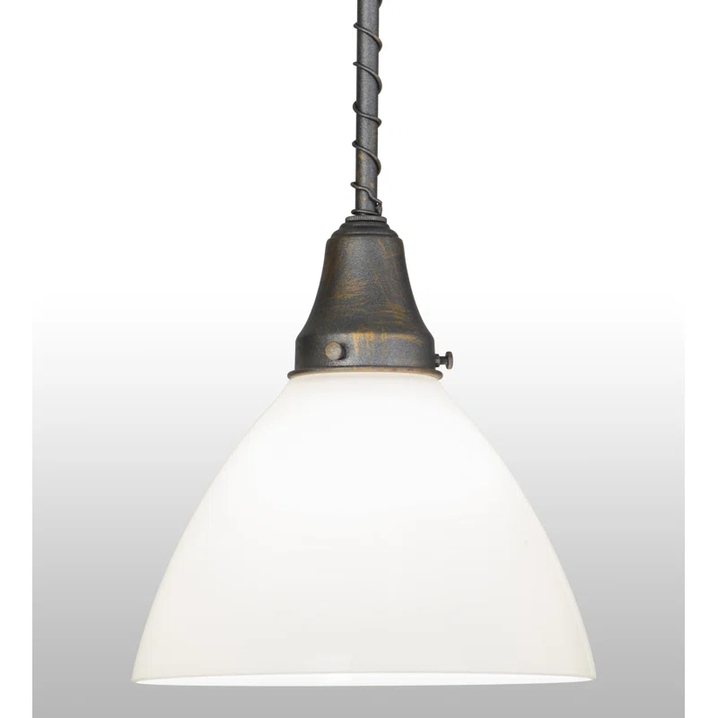 Meyda Lighting 1 - Light French Bronze Single Pendant
