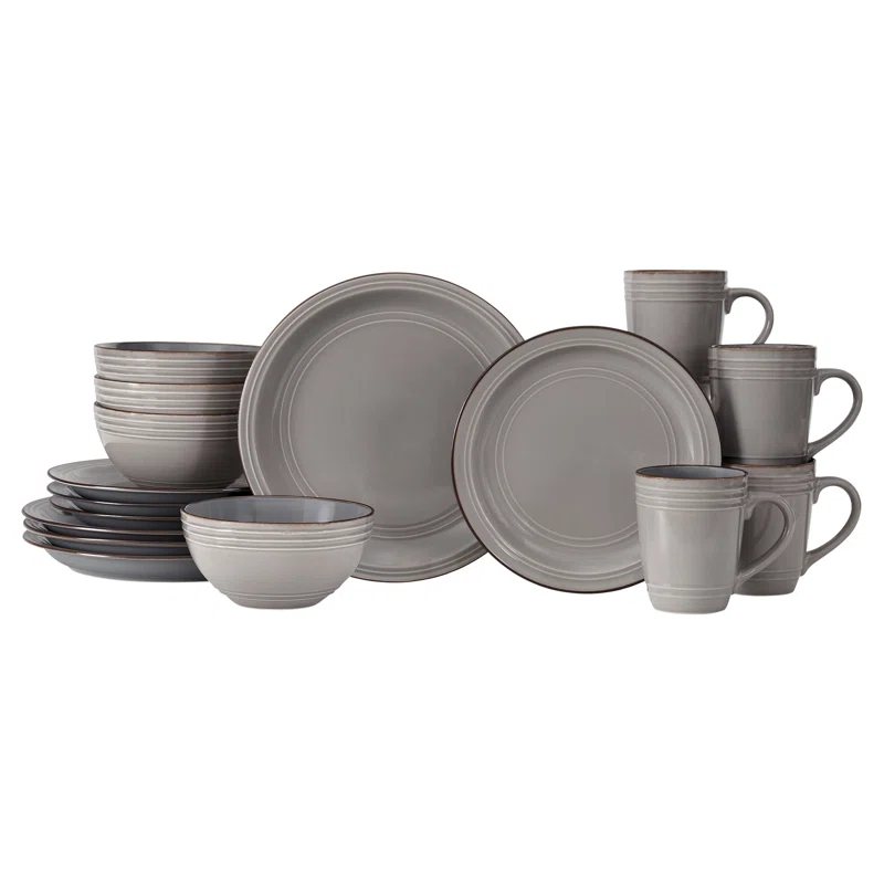 Baum 16 Piece Stoneware Dinnerware Set - Service for 4