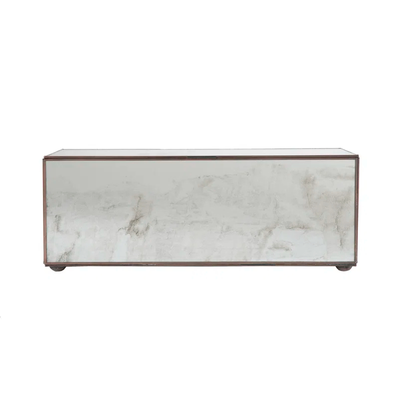Worlds Away Box Glass Decorative Box