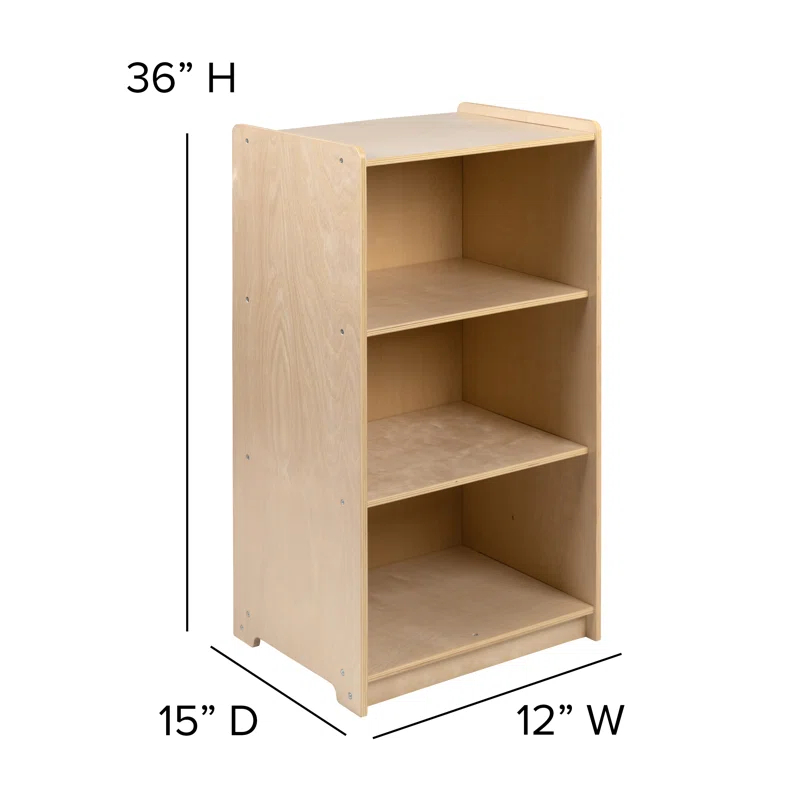Flash Furniture Cinna Wooden School Classroom Storage Cabinet/Bookshelf for Commercial or Home Use