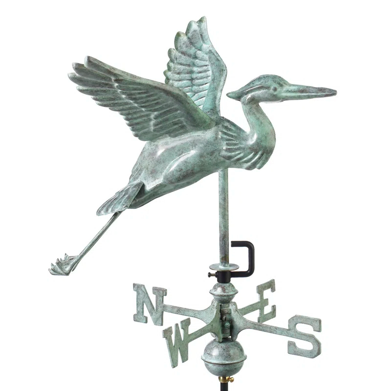 Good Directions Heron 26'' H Metal Animals Weathervane