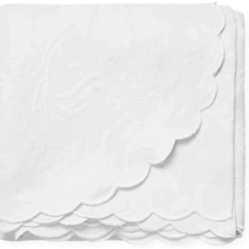 La Rochelle Cotton Blend Floral Coverlet