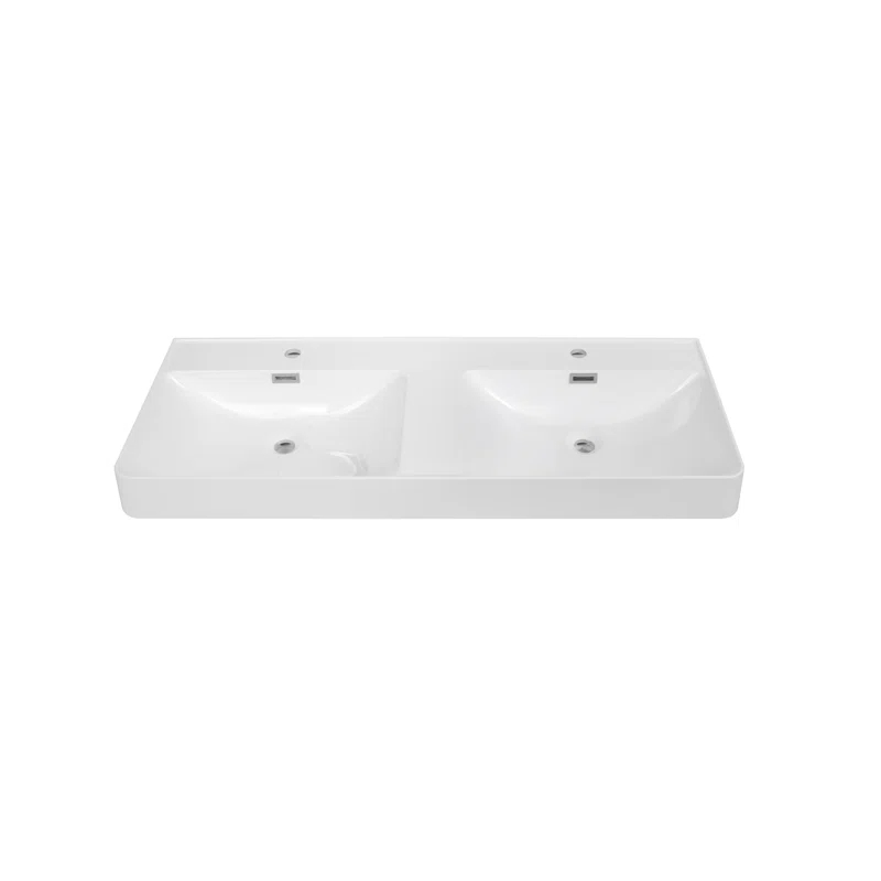 Streamline Bath 47.2" Solid Surface Resin Streamline Vanity Top