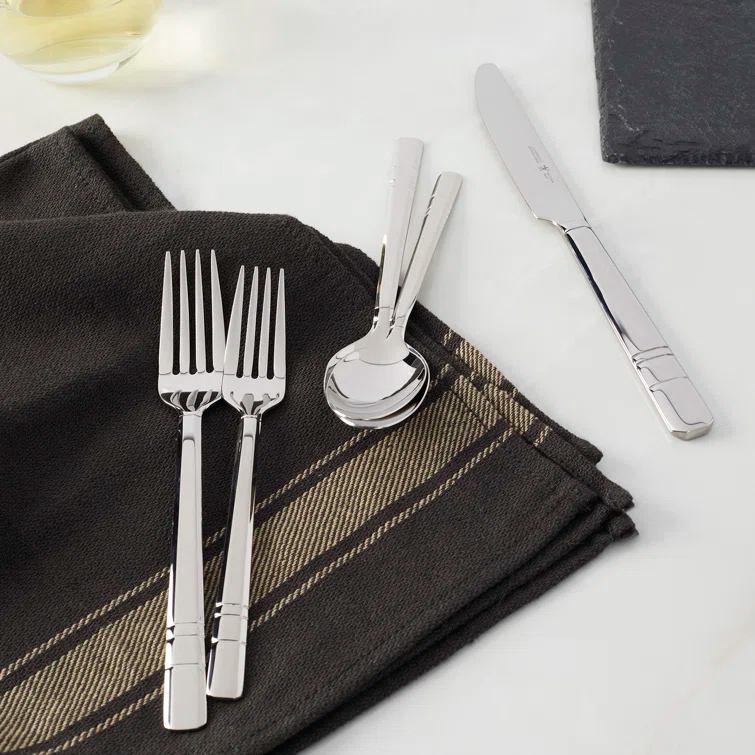 HENCKELS HENCKELS Madison Square 20-Piece 18/10 Stainless Steel Flatware Set