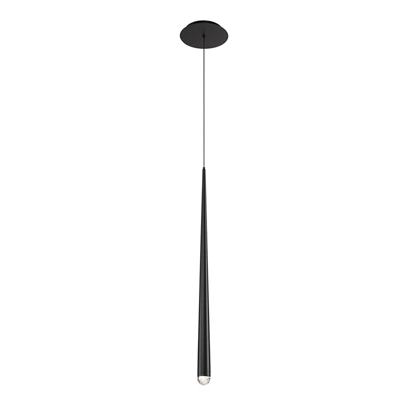 Modern Forms Cascade Dimmable LED Pendant with Clear Crystal Shade