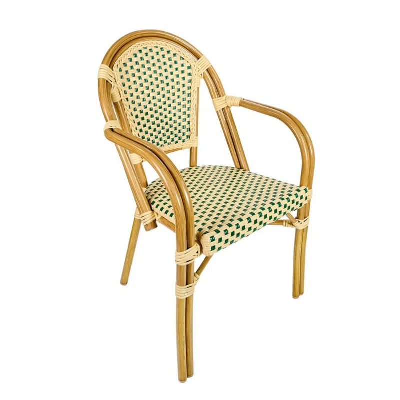 Chivari French With Arms Patio Dining Chair by Chivari (Set of 2)