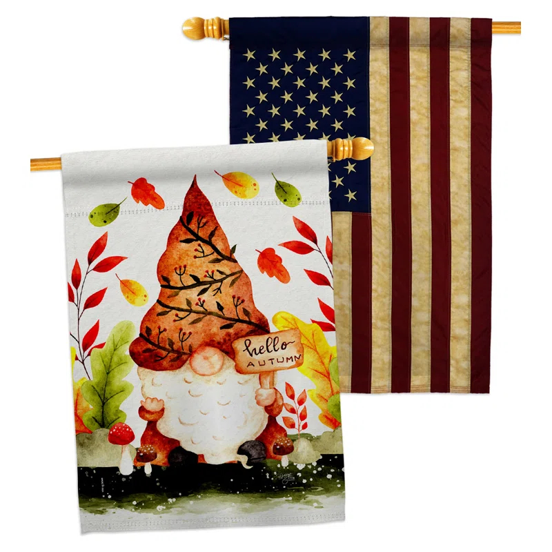Breeze Decor Double Sided 40'' H x 28'' W Polyester House Flag