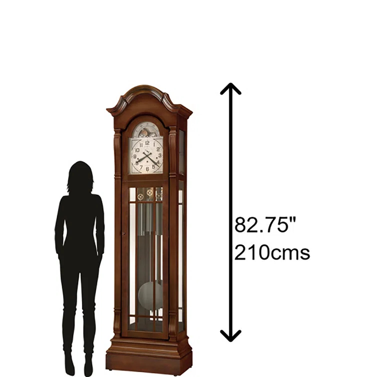 Howard Miller® Roderick 82.75'' H Solid + Manufactured Wood Grandfather Clock