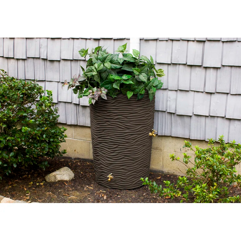 Good Ideas Good Ideas 50 Gallons Plastic Drainable Planter Rain Barrel