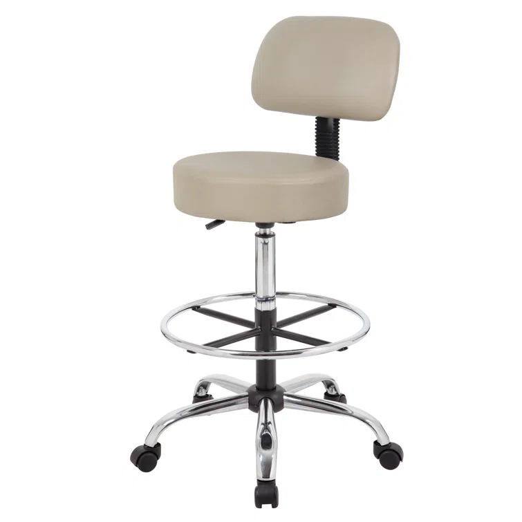 Boss Office Products Vinyl Drafting Chair