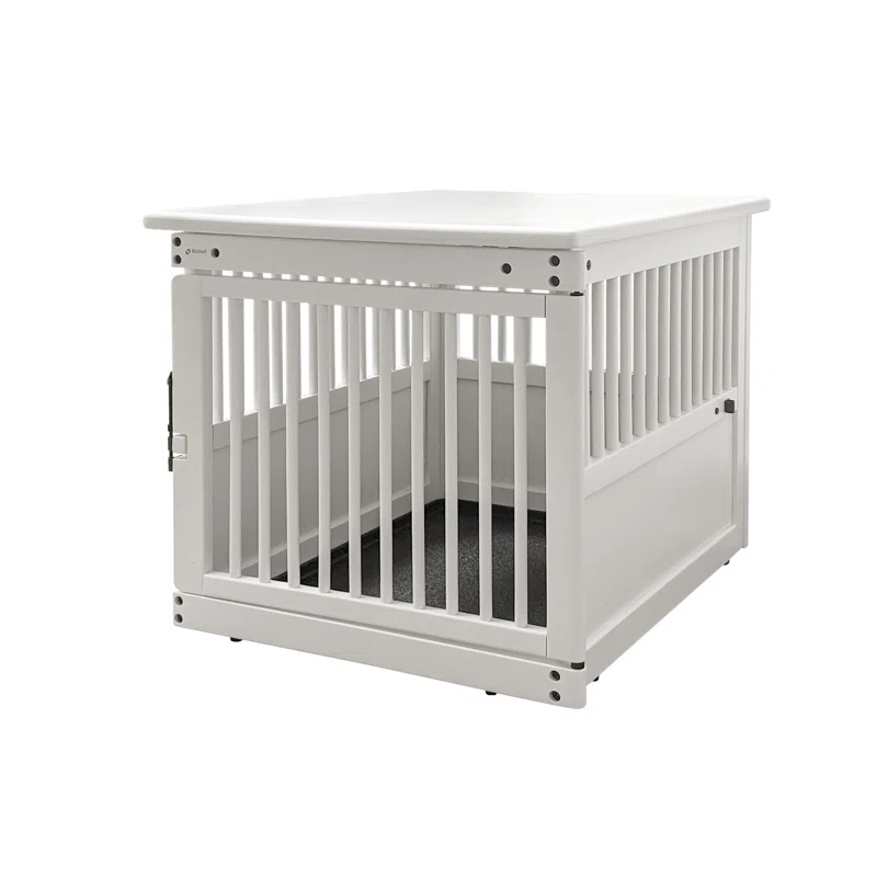 Richell Wooden End Table Pet Crate