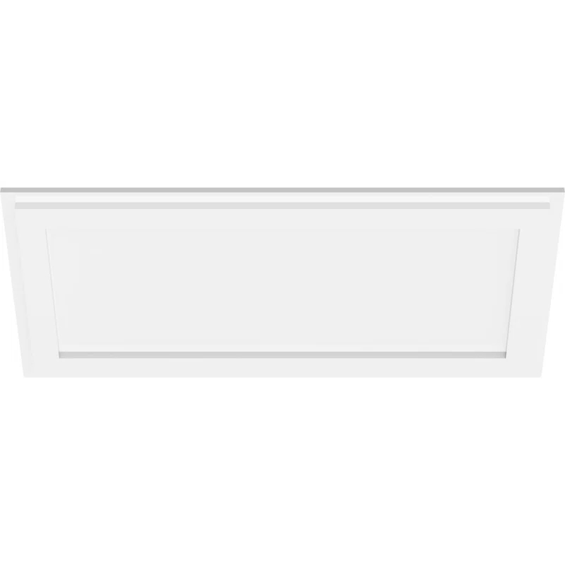 Ekena Millwork 32"W x 21 3/8"H x 6"ID x 10"C x 1"P Zoe Architectural Grade PVC Contemporary Ceiling Medallion, Two Piece CMP30X15RE