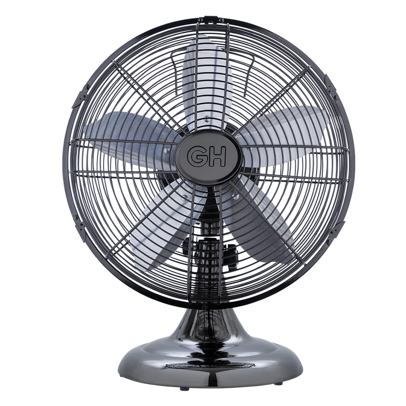 Good Housekeeping Good Housekeeping's All-Metal Retro 3-Speed 12" Oscillating Office Desk Table Fan (Multiple Finishes Available)