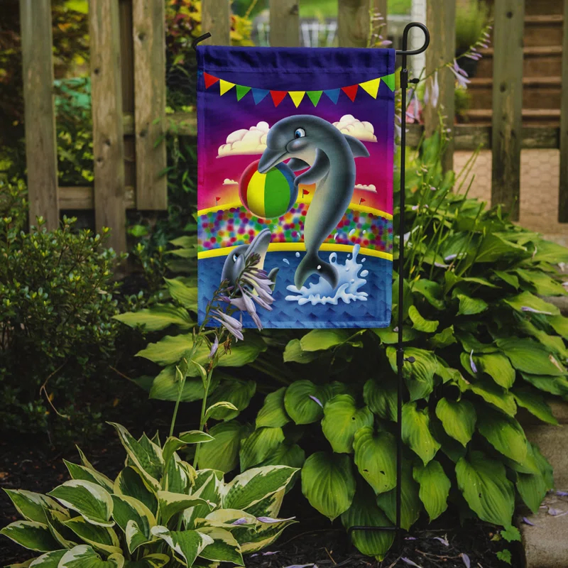 Caroline's Treasures Botelho Double Sided 15'' H x 11'' W Polyester Animal Garden Flag