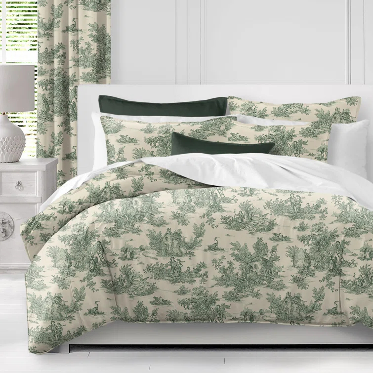 The Tailor's Bed Toile De Jouy Standard Cotton Comforter Set