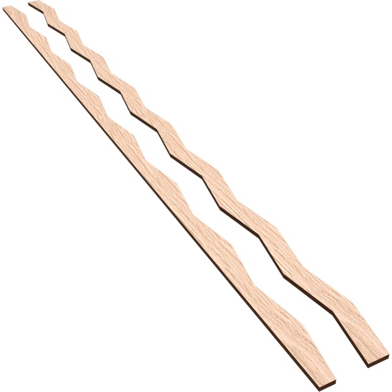 Ekena Millwork Eastport Adjustable Wood Decorative Slat Wall Panel Kit
